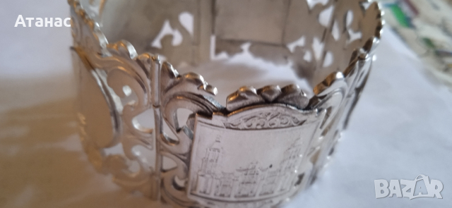 сребърна гривна 115 гр, 900/1000, снимка 4 - Гривни - 44633870