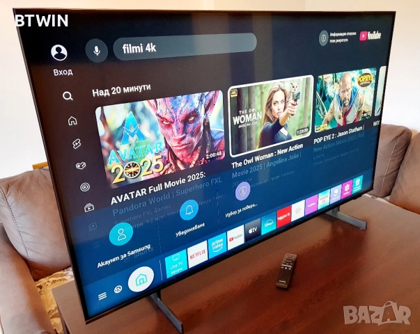 Телевизор - SAMSUNG 50 ИНЧА - Smart - 4K - Ultra - HD - LED !, снимка 4 - Телевизори - 52508604