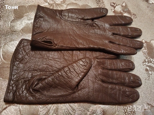 Нови Дамски Ръкавици Изцяло от Естествена Кожа М, снимка 4 - Ръкавици - 53447784
