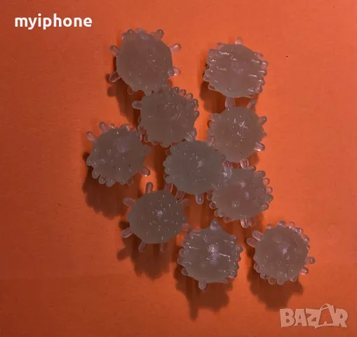 10 броя светещи плуващи силиконови топчета  8 мм., снимка 3 - Стръв и захранки - 49264084