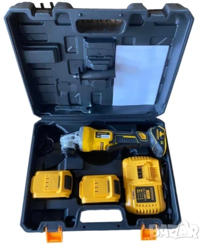 нов Акумулаторен Ъглошлайф Kraftroyal 36V 8,0AH x2 Батерии и зарядно, снимка 2 - Други инструменти - 43982964