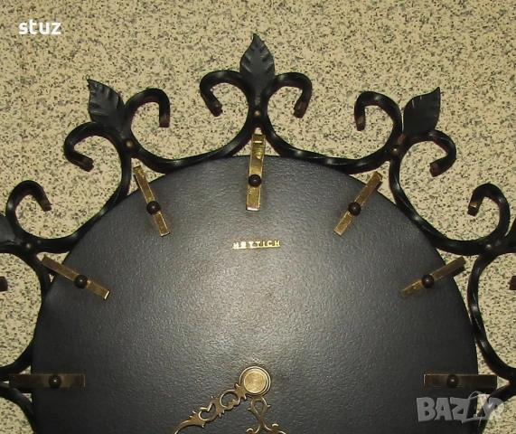 Немски стенен часовник Hettich / Junghans, снимка 3 - Антикварни и старинни предмети - 53512569