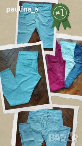 Два броя / Винтидж / Еластични дънки с широки крачоли "Bellino", снимка 10 - Дънки - 32755378