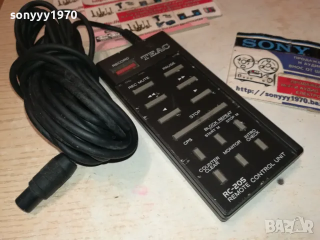 заявено-TEAC Rc-205 Remote Control Wired for R-999x Cassette Deck Circa 1984 0801251139, снимка 4 - Други - 48597668