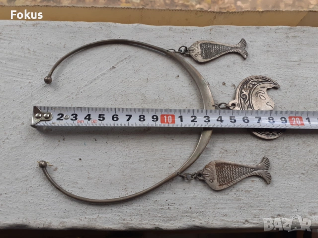 Стар берберски накит за врата колие гердан огърлица, снимка 4 - Антикварни и старинни предмети - 53409808