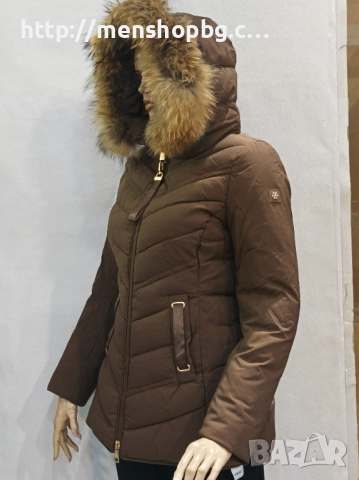 Големи размери яке с естествен пух, снимка 2 - Якета - 52013763