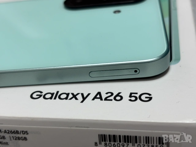 КАТО НОВ! Смартфон Samsung Galaxy A26 5G, 6.7'', 6GB/128GB, Mint, снимка 17 - Samsung - 53595813