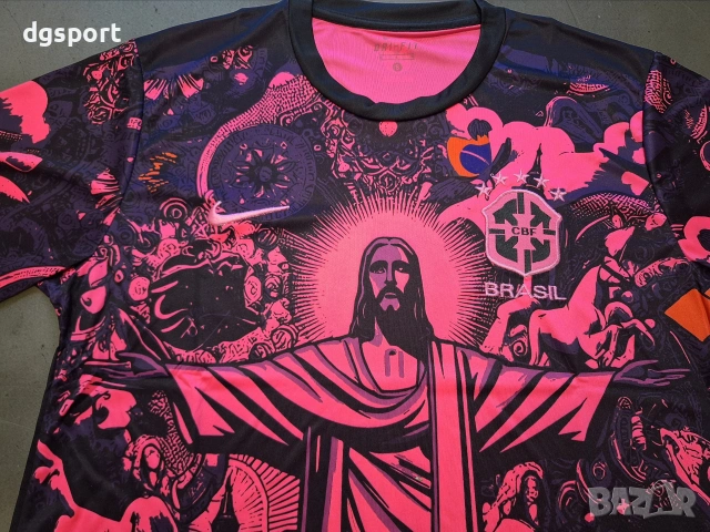 Флуоресцентна футболна тениска на Бразилия#Неймар#10!, снимка 4 - Футбол - 52063996