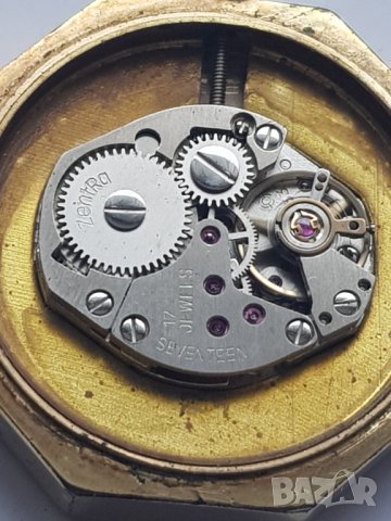 Дамски позлатен  механичен часовник Zentra 17 jewels, снимка 7 - Дамски - 35784808