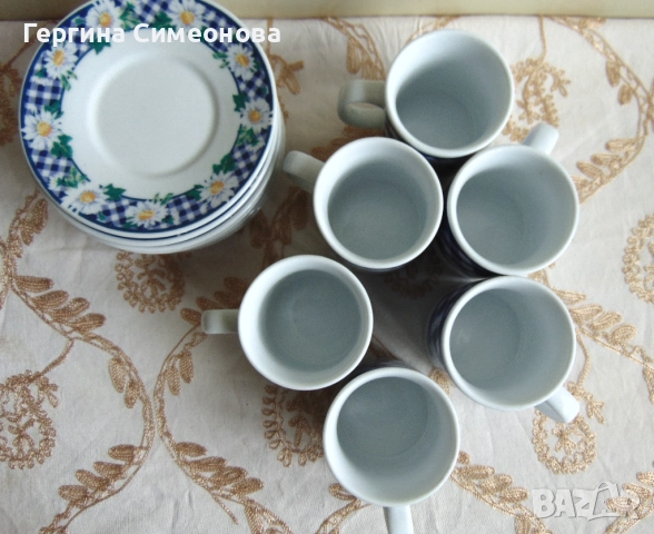 Порцеланови чаши за късо кафе, снимка 2 - Чаши - 52672479