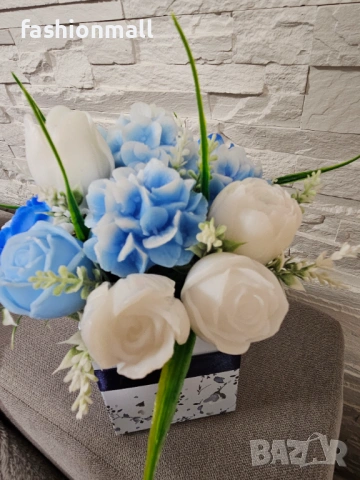 Ароматен сапунен букет, снимка 6 - Изкуствени цветя - 53447829