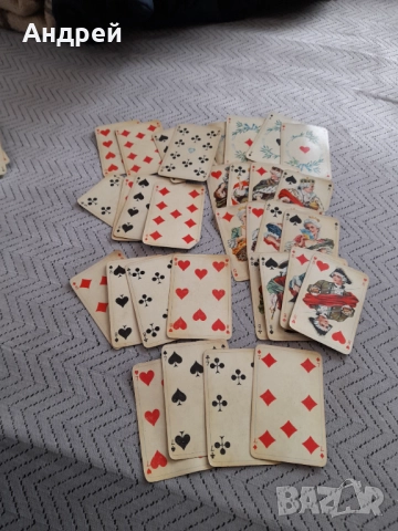 Стари карти за игра Coeur, снимка 2 - Карти за игра - 52978643
