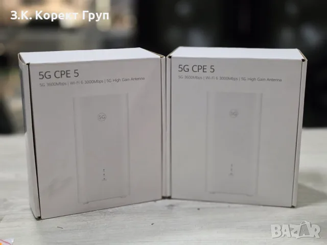Рутер BROVI 5G CPE 5, 5G Router SIM, Wi-Fi 6, H155-383 / 2 БРОЯ