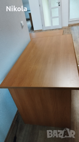 Бюро голямо  - офис маса 140/80/73см цвят дъб, снимка 10 - Бюра - 44643072