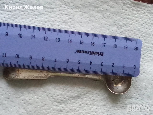 Лъжица антикварна 52661, снимка 3 - Антикварни и старинни предмети - 52770512