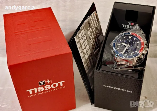  TISSOT SEASTAR 1000 CHRONOGRAPH T120.417.11.041.03 ЧИСТО НОВ часовник с хронограф, снимка 7 - Мъжки - 49782326