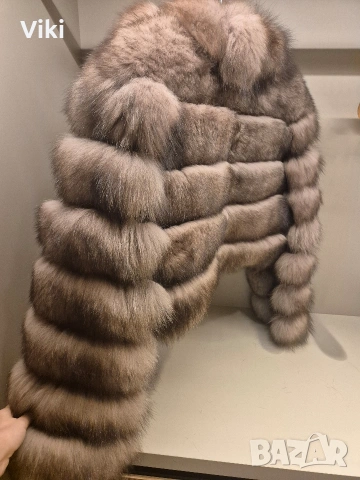 Яке от 100% лисица, снимка 4 - Палта, манта - 53440463