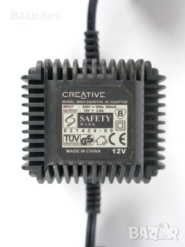 12V променливотоков адаптер Creative MAG120290TH4, снимка 2 - Други - 44393239