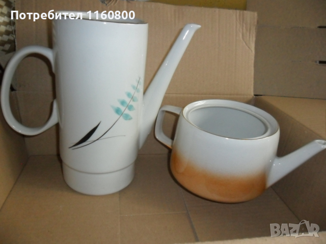 Български порцеланови чайници, снимка 1