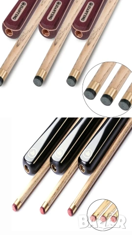 Професионална щека за билярд и снукър AONETIGER 145 см, Ясен, 3/4 + Куфар, снимка 7 - Други спортове - 53205647