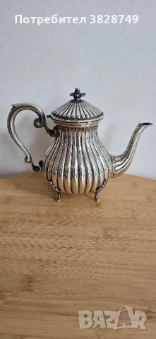 Италянски сребърен сервиз за кафе и чай, снимка 5 - Сервизи - 49621644