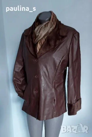 Два броя / Кожух цвят нюд"C & C"и кафяв / подплата с косъм , снимка 13 - Якета - 48686080