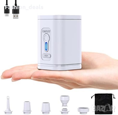 Нова Електрическа въздушна помпа за надуваеми предмети/1600mAh Топки Матраци 