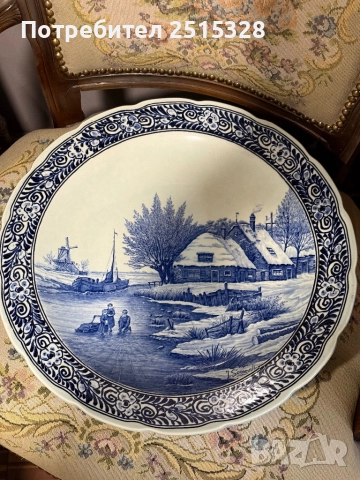 красива огромна чиния за стена 