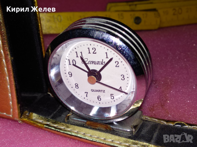LEONARDO QUARTZ СИМПАТИЧЕН КВАРЦОВ ДАМСКИ ТУРИСТИЧЕСКИ ЧАСОВНИК в ЗЛАТИСТО КУФАРЧЕ 29536, снимка 3 - Дамски - 44534041