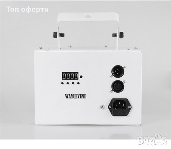 Мощна LED лазерна светкавица диско двойна пеперуда светлина мини дерби клубно парти led ефект DMX512, снимка 4 - Други - 41748943