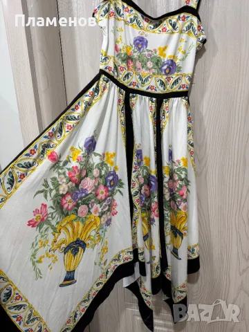 Дамска рокля с аксесоар за коса - one size , снимка 6 - Рокли - 49337566