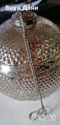 Голяма Масивна стъкло релеф топка огледална за украса с окачване, снимка 4 - Декорация за дома - 34809040