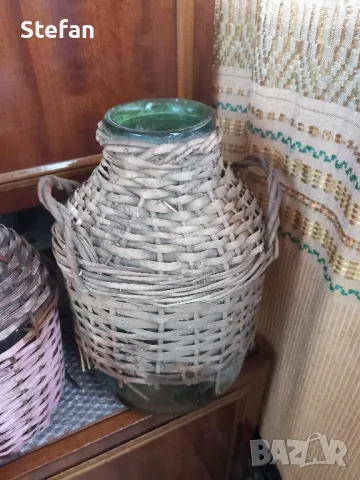 Стари плетени буркани, снимка 5 - Антикварни и старинни предмети - 50057575