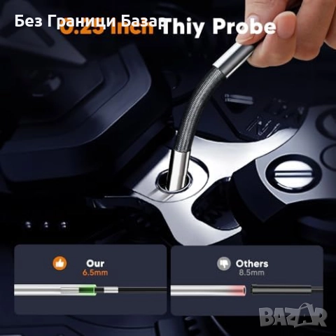 Нов HD ендоскоп камера с двойна леща и 7" екран за автомобил/тръби, снимка 5 - Друга електроника - 51677535