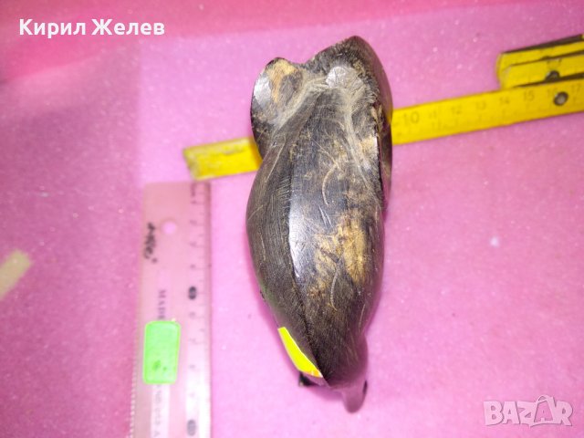 СТАРО АБАНОСОВО СЛОНЧЕ ФИГУРКА СТАТУЕТКА от АБАНОС АФРИКА РЪЧНА ХУДОЖЕСТВЕНА ИЗРАБОТКА 16955, снимка 12 - Статуетки - 44313686