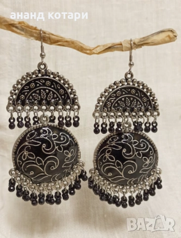 Индийски обеци висящи М17,19,20, снимка 2 - Обеци - 38682434