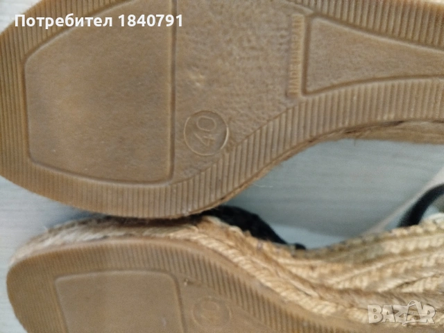 Сандали FABIOLAS – на платформа, еспадрил, №40, снимка 7 - Сандали - 53495402