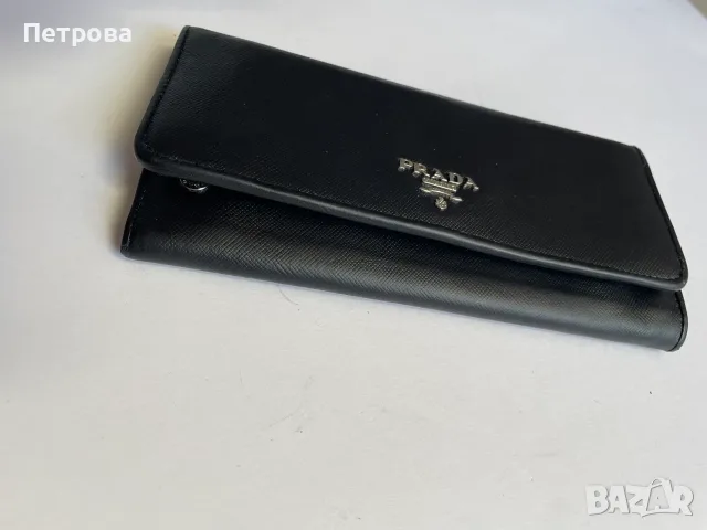 Портфейл Prada от кожа Оригинал, снимка 7 - Портфейли, портмонета - 56103303