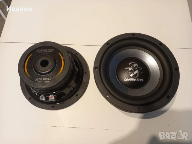 Ground Zero GZIW 200X-II 2бр. Бас 20см./8", снимка 3 - Аксесоари и консумативи - 53416401