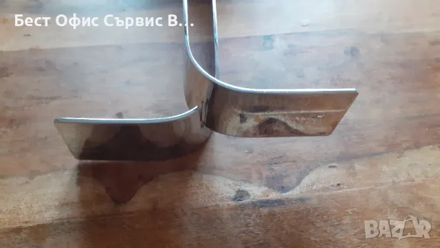 метален свещник дизайнерски, от Дания, стабилен масивен и лъскав хром метал, снимка 7 - Други - 48354911