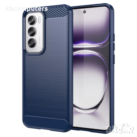 Oppo Reno12 Pro 5G Удароустойчив Carbon Fiber Калъф и Протектор, снимка 2 - Калъфи, кейсове - 51350328
