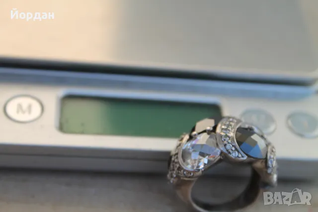 Дамски сребърен пръстен, снимка 8 - Пръстени - 49169399