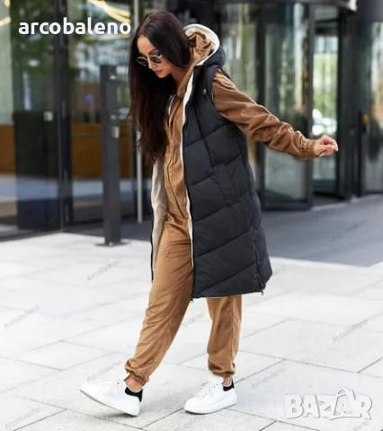 Дамска дълга реверсивна жилетка Dario, 2цвята , снимка 3 - Якета - 48954504