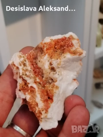 Барит с ванадинит от Мароко , снимка 2 - Колекции - 51376192