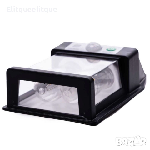 Соларен фенер с топла светлина и интелигентен сензор ДВОЙНА ЛАМПА YX-777-2W, снимка 4 - Други - 52346430