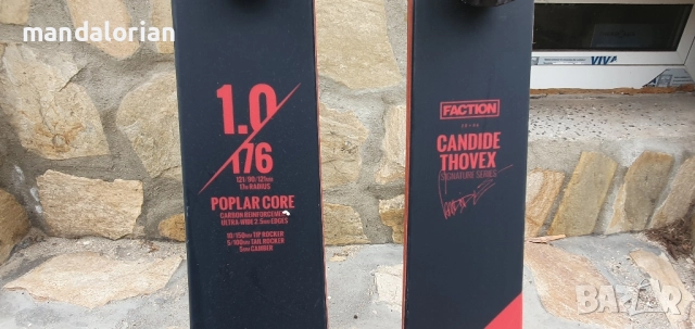 Ski FACTION CANDIDE THOVEX 1.0 176cm | freestyle twintip + SCOTT ST автомати , снимка 8 - Зимни спортове - 52139762