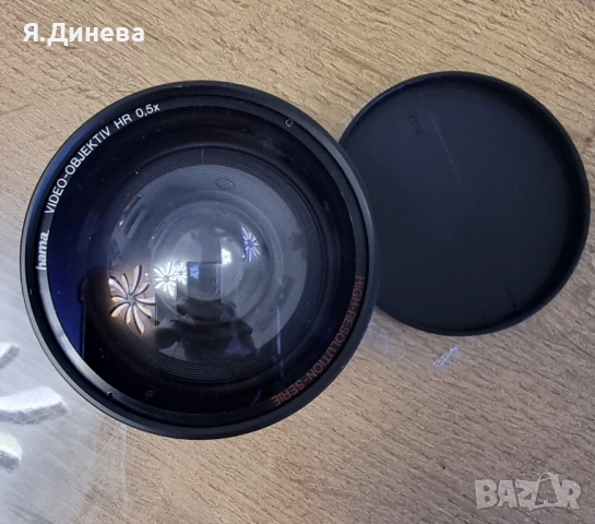 Обектив Hama 0,5×, снимка 3 - Обективи и филтри - 52088745