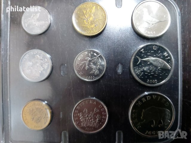 Комплектен сет - Хърватия , 9 монети
1997 - 2003 година , снимка 1 - Нумизматика и бонистика - 42477906