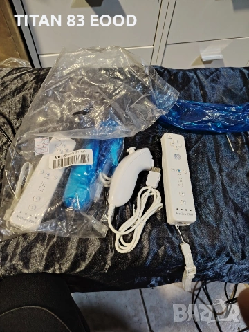 Комплект 2 контролера Nunchuck за Wii, 3-осен сензор за движение, бял, снимка 4 - Аксесоари - 53053155