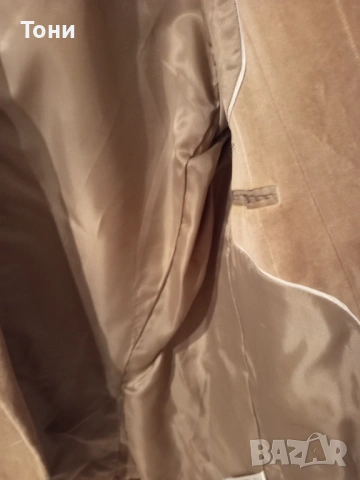 SELECTED Ново Мъжко Сако от Чист Натурален Велур L, снимка 8 - Сака - 53134725